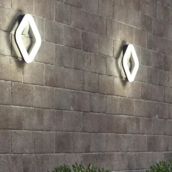 Applique Da Esterno-Selezionato da Mazzolaluce Applique quadrata da esterno balcone moderno grafite led 20w 4000k