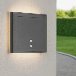 Applique Da Esterno-Selezionato da Mazzolaluce Applique quadrata da esterno led 2w sensore di movimento