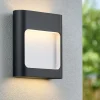 Applique Da Esterno-Selezionato da Mazzolaluce Applique quadrata per esterno nera moderna led 9w 3000k