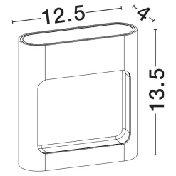 Applique Da Esterno-Selezionato da Mazzolaluce Applique quadrata per esterno nera moderna led 9w 3000k