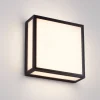 Applique Da Esterno-IsyLuce Applique quadrato antracite per esterno quad déco