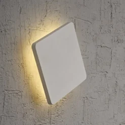 Applique Da Parete-Selezionato da Mazzolaluce Applique quadrato bianco led 12w 3000k design moderna