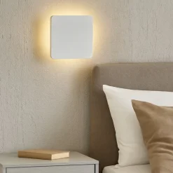 Applique Camera Da Letto-Selezionato da Mazzolaluce Applique quadrato bianco 6w 3000k moderna