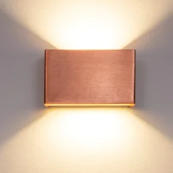 Applique Da Parete-Linea Light Applique rame led 10w 2700k bi emissione box w2