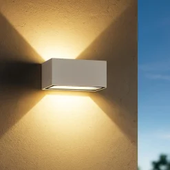 Applique Da Esterno-Selezionato da Mazzolaluce Applique rettangolare da esterno bianca led 24w 3000k ip65