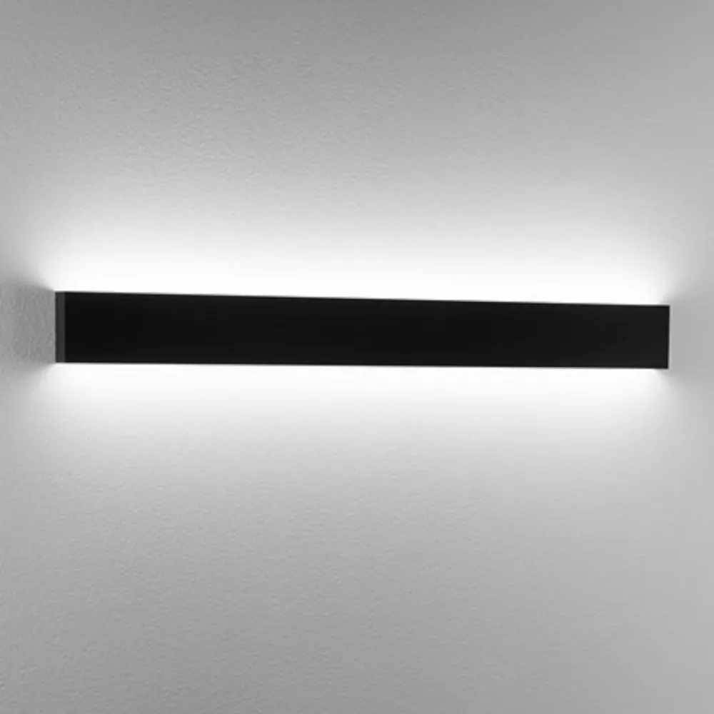 Applique Da Parete-IsyLuce Applique rettangolare nera da parete led 72w cct dimmerabile