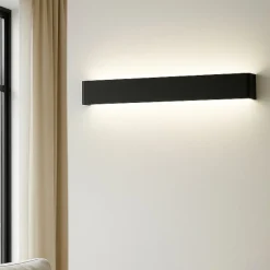 Applique Da Parete-Perenz Illuminazione Applique rettangolare nera led 12w 3000k moderna wey perenz