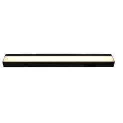 Applique Da Bagno-Selezionato da Mazzolaluce Applique rettangolare nera per bagno led 8w 3000k