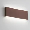 Applique Da Esterno-Affralux Applique rettangolare per esterni corten 30w 3000k 4000k