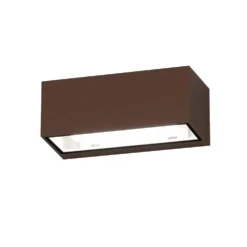 Applique Da Esterno-Top Light Applique rettangolare per esterno balcone moderna corten spa