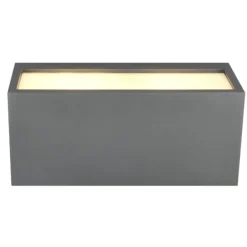 Applique Da Esterno-Selezionato da Mazzolaluce Applique rettangolare per esterni antracite moderna ip44