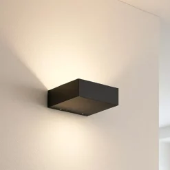 Applique Da Parete-Linea Light Applique revolo v2 nero led 14w 3000k mono emissione