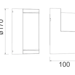 Applique Da Esterno-Selezionato da Mazzolaluce Applique rotondo nero per esterno led 2700k 3300k 4000k