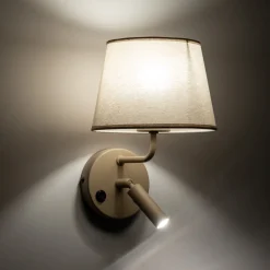 Applique Camera Da Letto-Selezionato da Mazzolaluce Applique sabbia doppia luce per comodino camera da letto