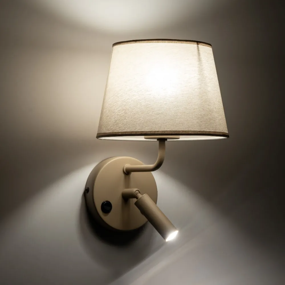 Applique Camera Da Letto-Selezionato da Mazzolaluce Applique sabbia doppia luce per comodino camera da letto