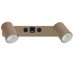 Applique Camera Da Letto-Selezionato da Mazzolaluce Applique sabbia multifunzione presa usb con interruttori per comodini camera da letto