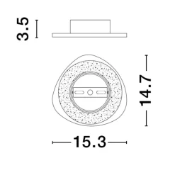 Applique Da Parete-Selezionato da Mazzolaluce Applique sagomato bianco design moderna led 6w 3000k