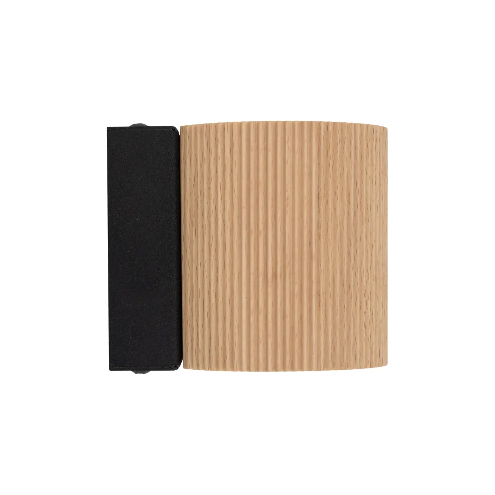 Applique Da Parete-Selezionato da Mazzolaluce Applique scandinavo da parete in legno con interruttore luce verso il basso