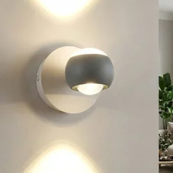 Applique Da Parete-Selezionato da Mazzolaluce Applique sfera antracite orientabile led 5w da 2700k a 65000k con telecomando