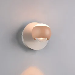 Applique Da Parete-Selezionato da Mazzolaluce Applique sfera pesca orientabile led 5w da 2300k a 6500k con telecomando