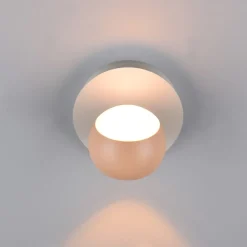 Applique Da Parete-Selezionato da Mazzolaluce Applique sfera pesca orientabile led 5w da 2300k a 6500k con telecomando