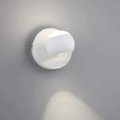 Applique Da Parete-Selezionato da Mazzolaluce Applique sferico bianco led 5w da 2700k a 6500k con telecomando