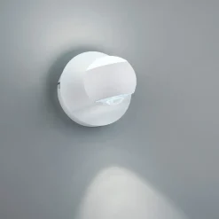 Applique Da Parete-Selezionato da Mazzolaluce Applique sferico bianco led 5w da 2700k a 6500k con telecomando
