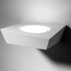 Applique Da Parete-Sforzin Illuminazione Applique sforzin anchise di gesso bianco design moderno
