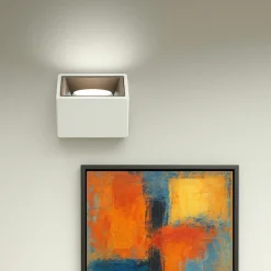 Applique Da Parete-Sforzin Illuminazione Applique sforzin gesso bronzo nassa quadrato