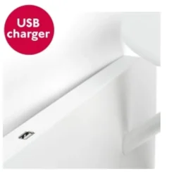 Applique Camera Da Letto-Selezionato da Mazzolaluce Applique sinistra mensola presa usb paralume bianco camera da letto