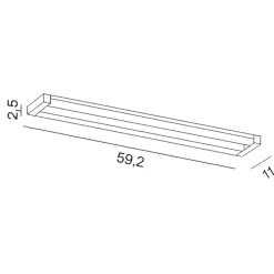 Applique Da Parete-Perenz Illuminazione Applique slim 18w cct orientabile alluminio perenz