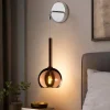 Applique Camera Da Letto-Top Light Applique sospensione per comodino vetro rame per camera da letto moderna toplight