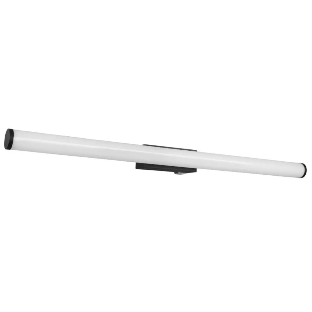 Applique Da Bagno-Selezionato da Mazzolaluce Applique specchio bagno nera 80cm led 8w 3000k