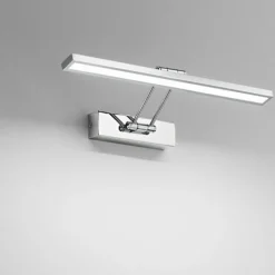 Applique Da Bagno-IsyLuce Applique specchio da bagno cromo orientabile led 8w 3000k