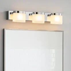Applique Da Bagno-Selezionato da Mazzolaluce Applique specchio da bagno 15w 3000k cromato