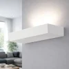 Applique Da Parete-Fabas Luce Applique squadrato bianco led 41w 3000k dimmerabile emma
