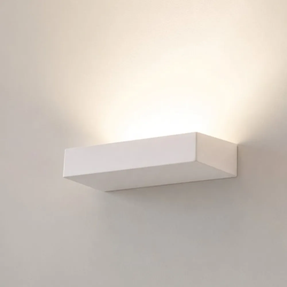 Applique Da Parete-Selezionato da Mazzolaluce Applique squadrato di gesso bianco moderna