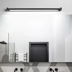 Applique Da Parete-Perenz Illuminazione Applique sway perenz led girevole 34w nero cct 100cm moderno