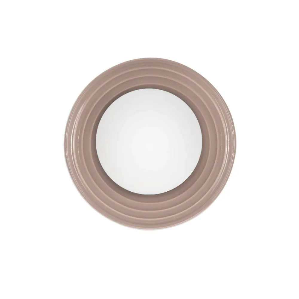 Applique Da Parete-Selezionato da Mazzolaluce Applique tondo moka moderno di porcellana e vetro