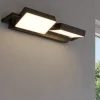 Applique Da Parete-Top Light Applique toplight 2 luci orientabili nera led 38w 3000k 4000k