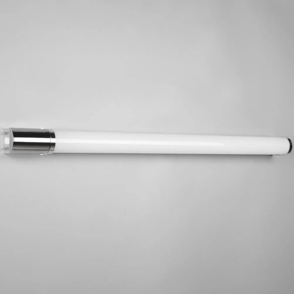 Applique Da Bagno-Selezionato da Mazzolaluce Applique tubo led 16w 3000k cromo per bagno con presa elettrica