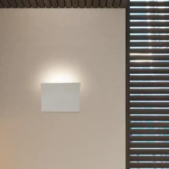 Applique Da Parete-Selezionato da Mazzolaluce Applique vela bianca led 12w 3000k gesso ceramica