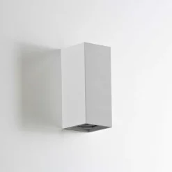 Applique Da Parete-IsyLuce Applique verticale di gesso bianco squadrato