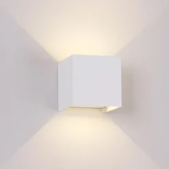Applique Da Esterno-Selezionato da Mazzolaluce Applique 20w 3000k cubo bianco xl led da esterno