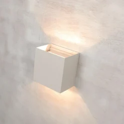 Applique Da Esterno-Selezionato da Mazzolaluce Applique 20w 3000k cubo bianco xl led da esterno