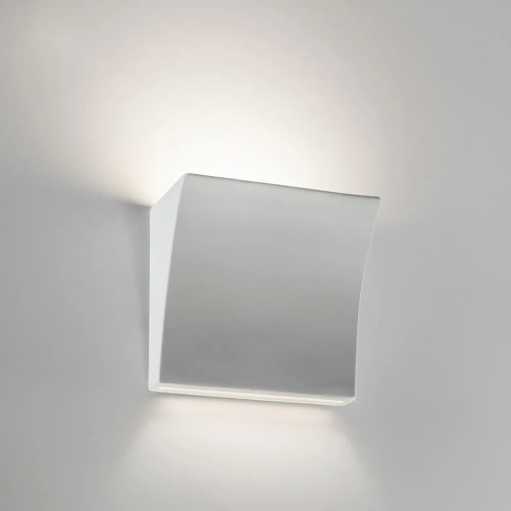 Applique Da Parete-Selezionato da Mazzolaluce Applique 9w 3000k design bianco gesso ceramica