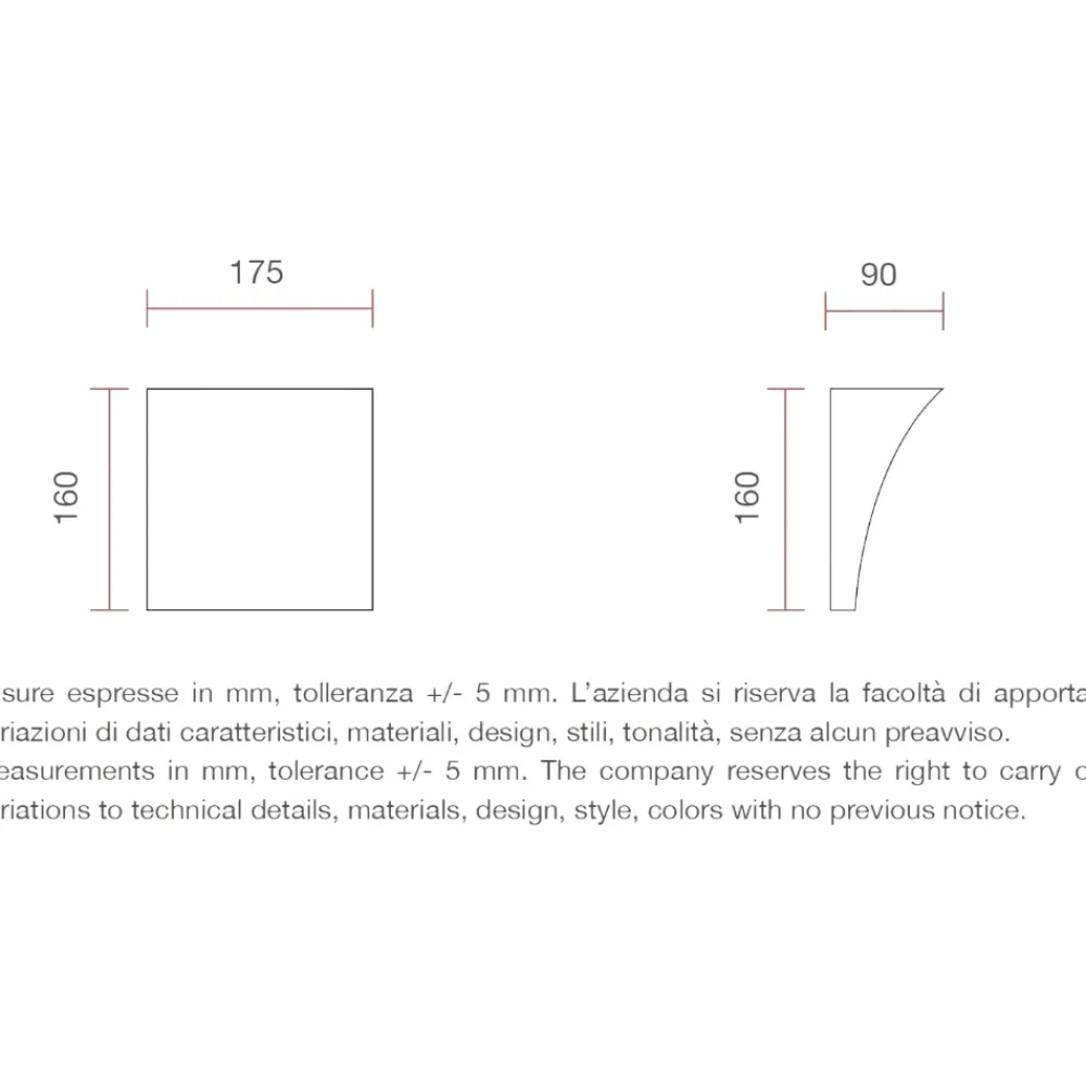 Applique Da Parete-Selezionato da Mazzolaluce Applique 9w 3000k design bianco gesso ceramica