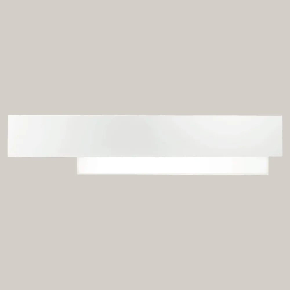 Applique Da Parete-Gea Luce Applique 25w 3000k doha bianco moderna led