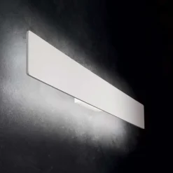 Applique Da Parete-Ideal Lux Applique zig zag bianco d53 led 23w 4000k rettangolare moderna