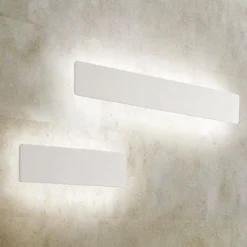 Applique Da Parete-Ideal Lux Applique zig zag bianco d53 led 23w 4000k rettangolare moderna